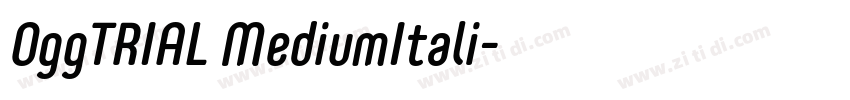OggTRIAL MediumItali字体转换